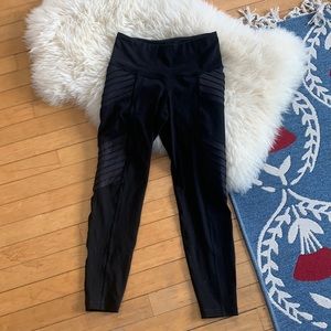 Old Navy Elevate Black Moto Leggings